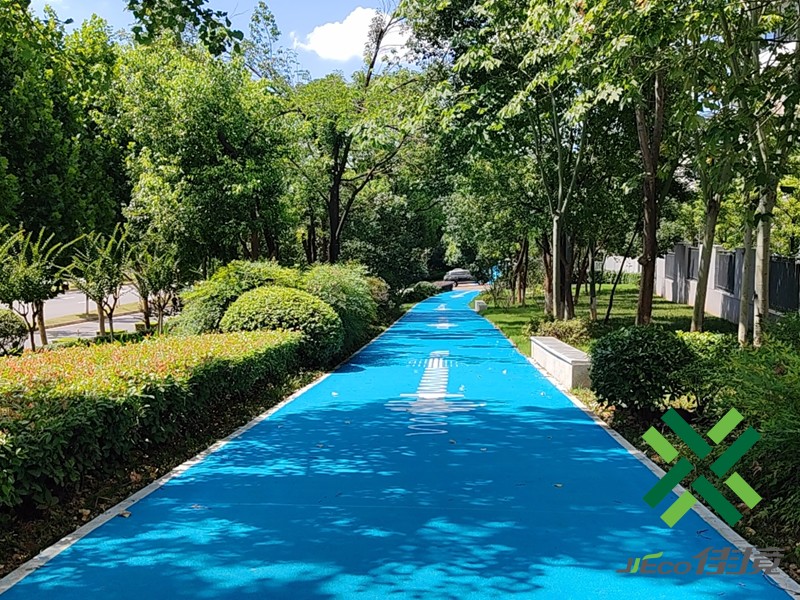 武汉光谷透水路面+胶粘石路面